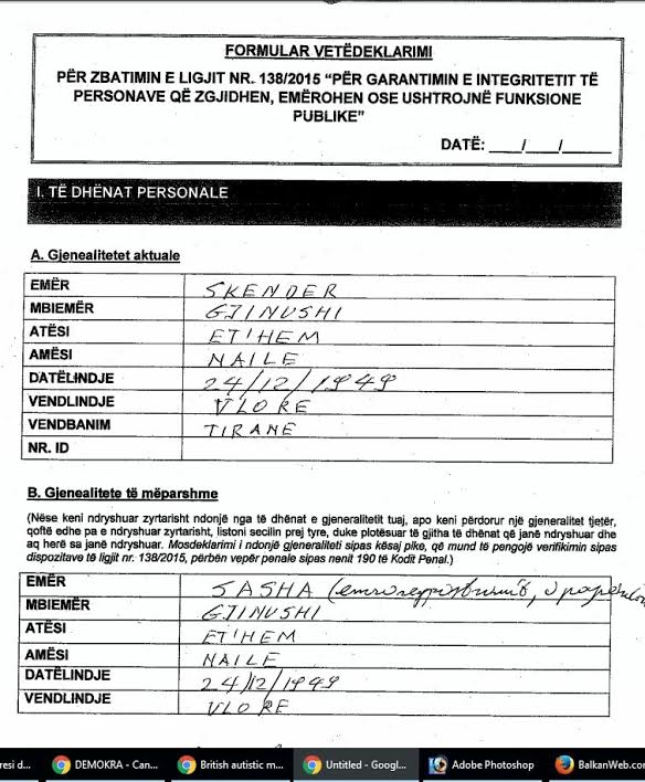 emri i skender gjinushit