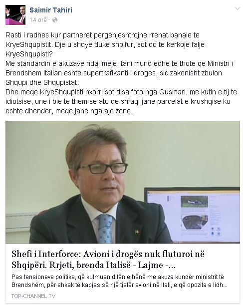 saimiri avioni i droges postim