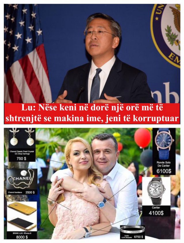 FOTO IRONI/ Taulant Balla “shpëton”, ora e tij kushton më lirë se makina e Ambasadorit Lu
