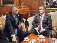 Samiti “Western Balkans 6”në Prishtinë, Ivica Daçiç pi kafe me Hashim Thaçin