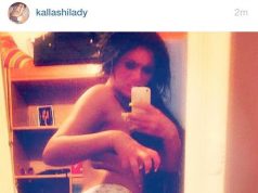 Kallashi dhuratë fansave, një foto gjysmë e zhveshur