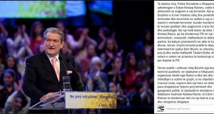 SALI BERISHA/ Edvin Kristaq Rama kthen PS në origjinën e saj terroriste