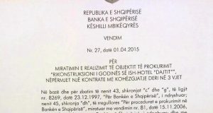 Vendimi i Guvernatorit të Bankës, hotel “Dajti” edhe 3 vjet rrënojë