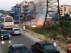 VIDEO/ Golem, këputet teli i tensionit të lartë, ra në një karburant, rrezikoi pushuesit