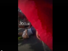 VIDEO – PAMJE TË RËNDA/ Makina përplas gruan në mes të rrugës, por e keqja nuk mbaron me kaq…