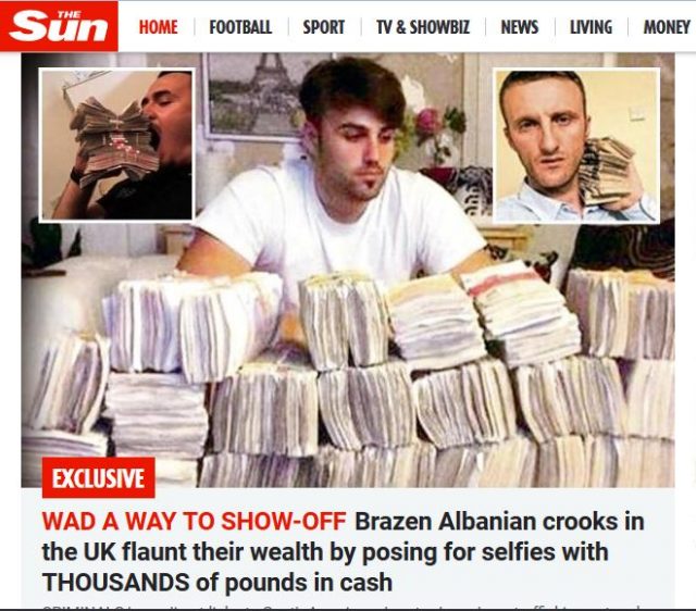 EMRAT & FOTO GALERI/ Angli, shqiptarët show me foto me para në rrjetet sociale, por i prangos policia