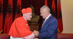 FOTO/ Presidenti Ilir Meta priti sot Eminencën e Tij, Kardinalin Ernest Simoni