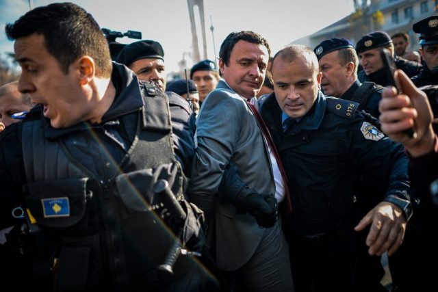 Albin Kurti, arrestimi