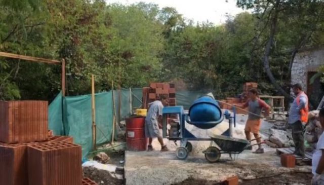 Butrint, ndertimet brenda parkut