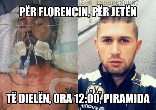 proteste florenc Beqiraj