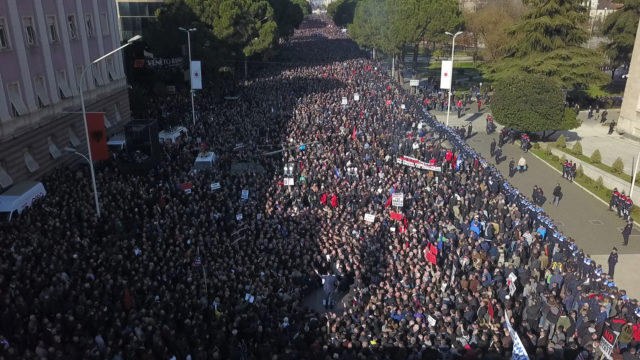 Protesta e opozites 27 janar1