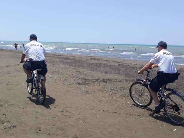 policia plazh bicikleta