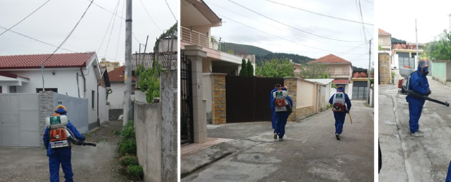 dezinfektimi rruge elbasan