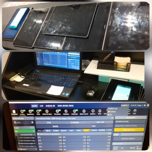 Llotari sportive me laptop e tableta ne Korce