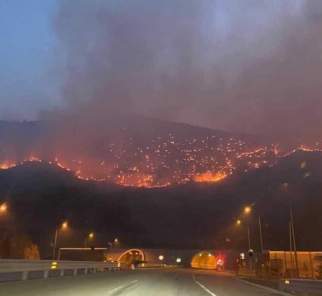 kalimash zjarri mbi tunele