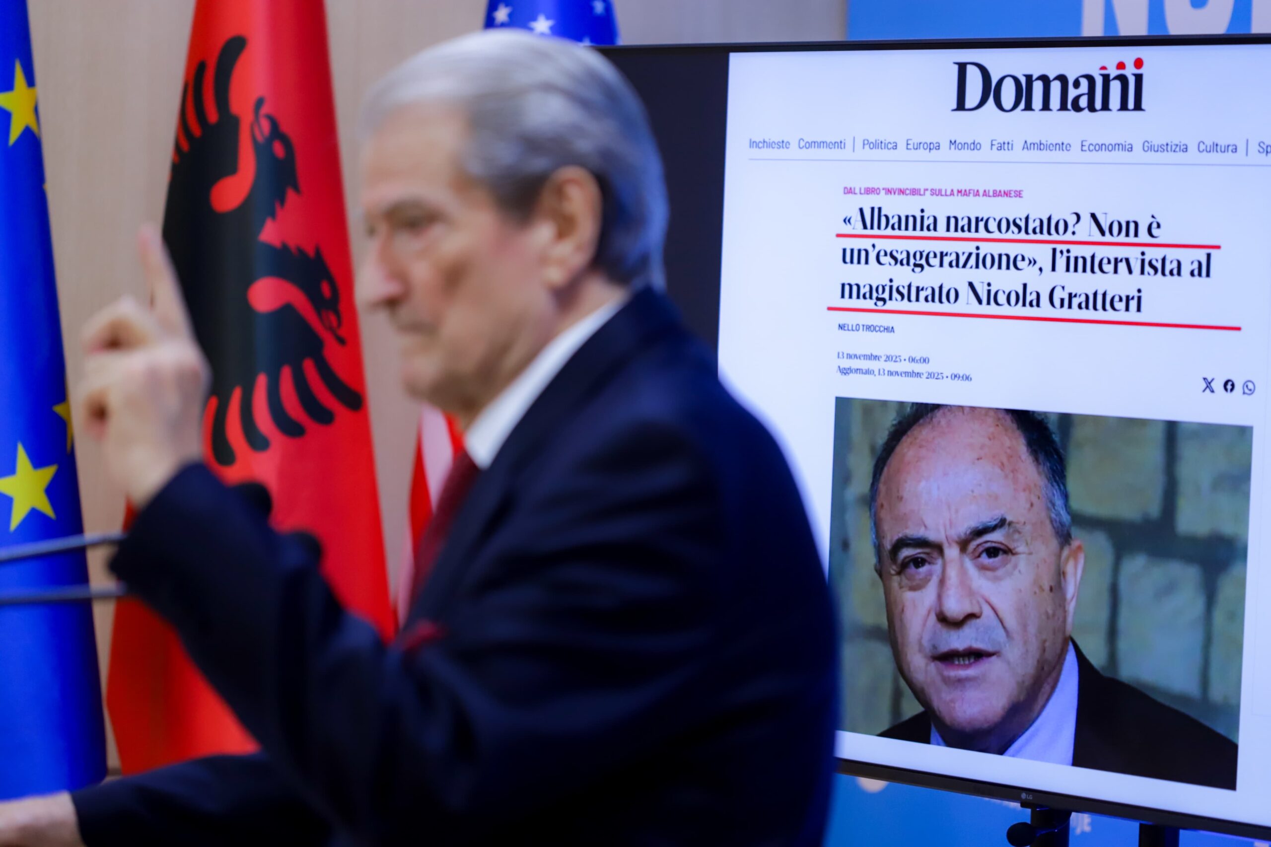 Berisha publikon deklaratën e prokurorit të Napolit se Shqipëria është narkoshtet